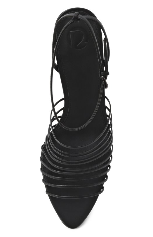Кожаные босоножки 12 STOREEZ 128227 Чёрный  128227 Фото 6
