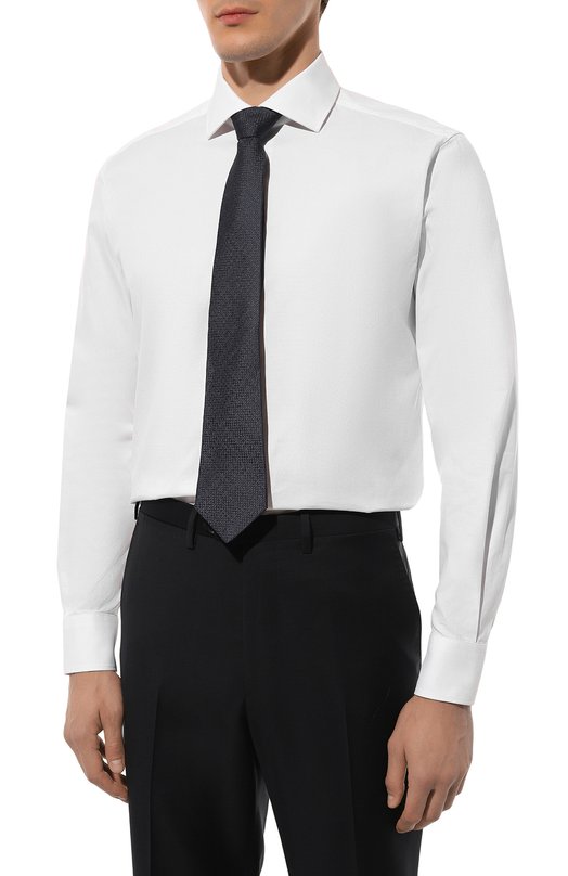 Хлопковая сорочка Corneliani 94P100-9411700 Белый  94P100-9411700 Фото 3