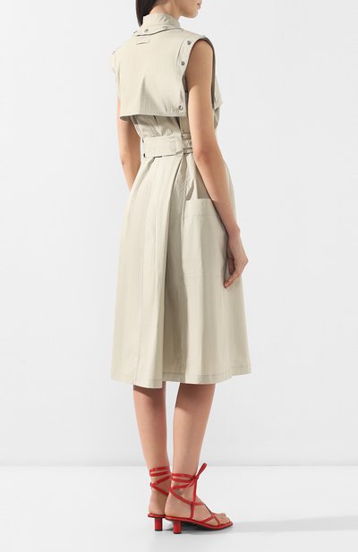 Хлопковое платье PROENZA SCHOULER зеленого цвета по цене 112000 руб., арт. R1913033-AC089, фото 4 Хлопковое платье PROENZA SCHOULER, арт. R1913033-AC089, фото 4