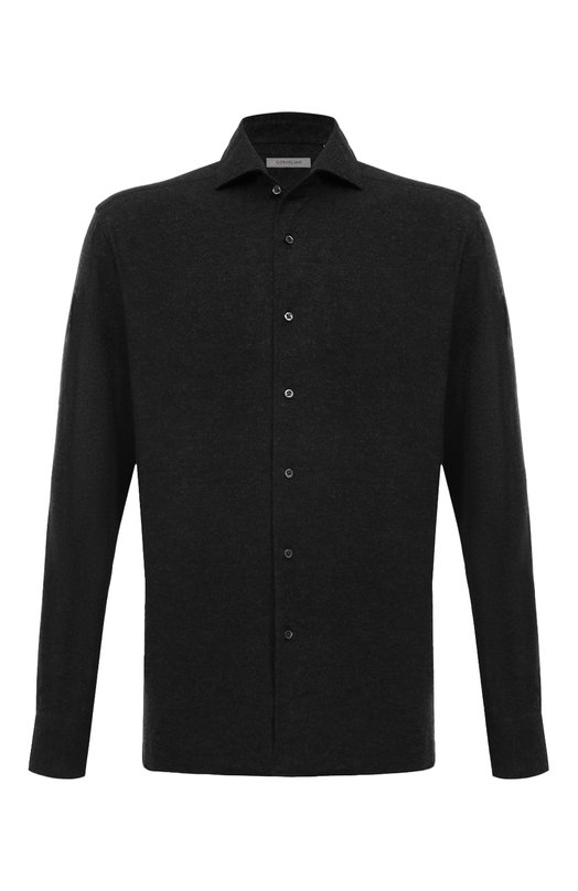 Хлопковая рубашка Corneliani 94P156-9411629 Серый 94P156-9411629