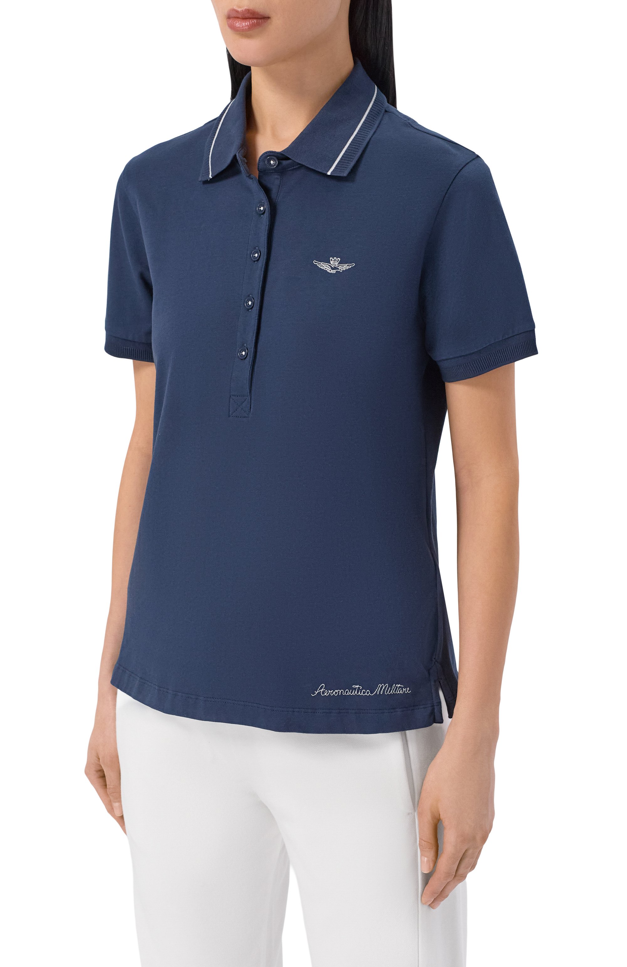 Хлопковое поло AERONAUTICA MILITARE, арт. P01911DP00343, фото 3
