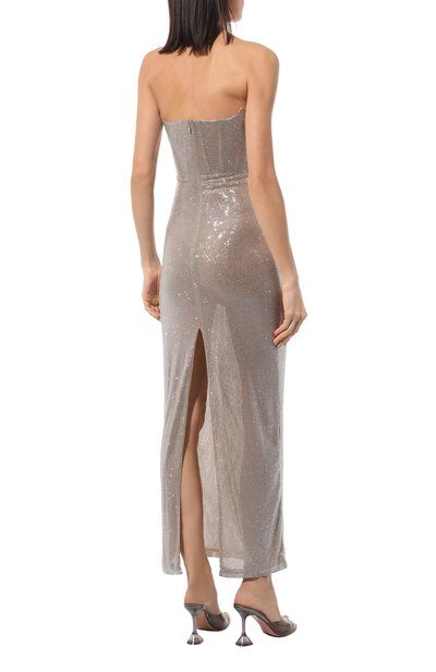 Платье с отделкой стразами GIUSEPPE DI MORABITO, арт. FW23095LD-C-212, фото 4