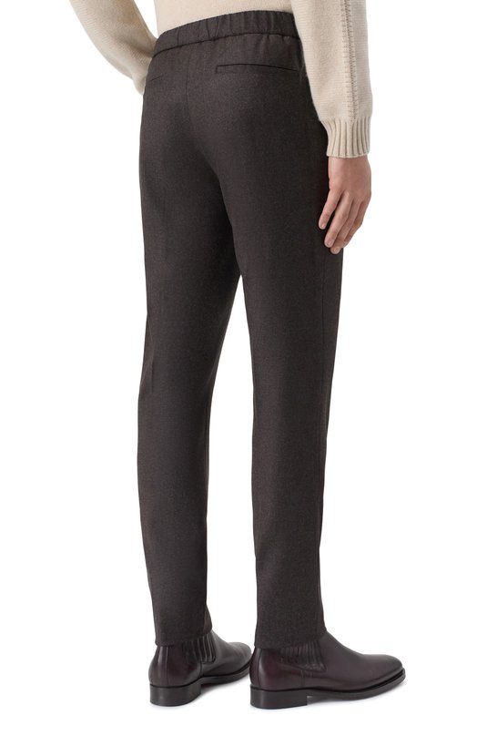 Шерстяные брюки Loro Piana FAL3060 Коричневый  FAL3060 Фото 4