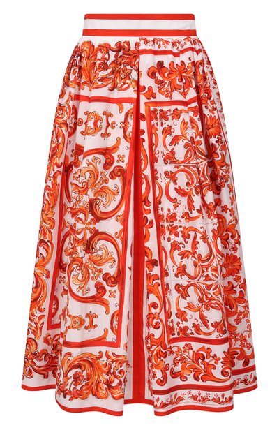 Женская хлопковая юбка DOLCE & GABBANA, арт. F4CULT/GDDRL