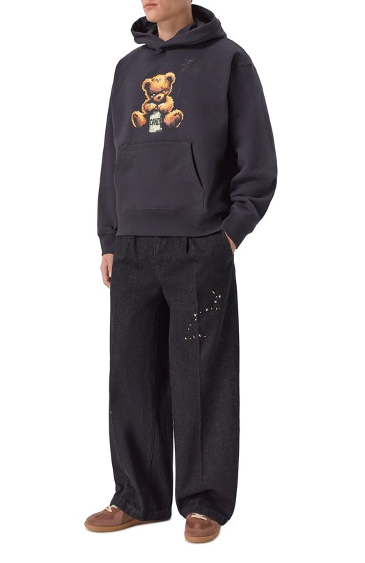 Хлопковое худи DOMREBEL M TREATS/PULL0VER H00DIE Серый  M TREATS/PULL0VER H00DIE Фото 2