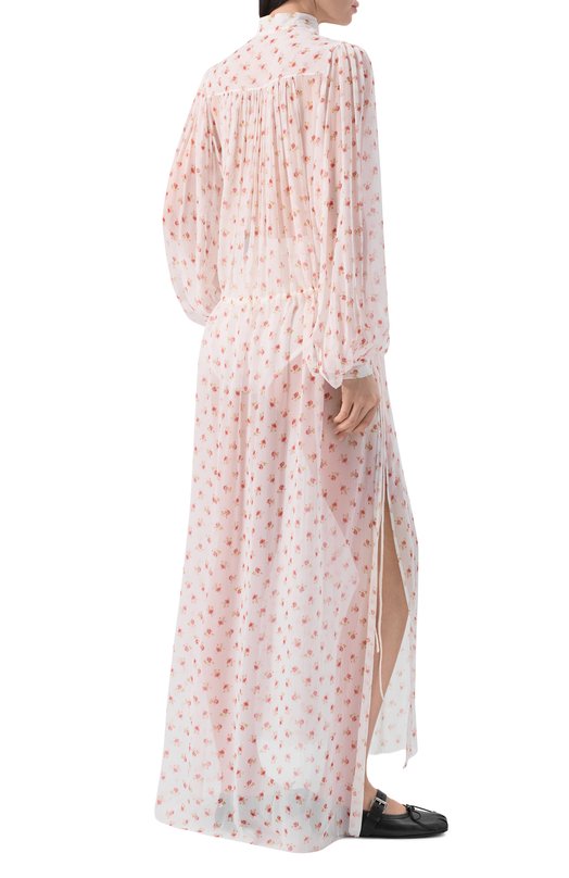 Платье из вискозы Ann Demeulemeester B0013958/FA733 Белый  B0013958/FA733 Фото 3