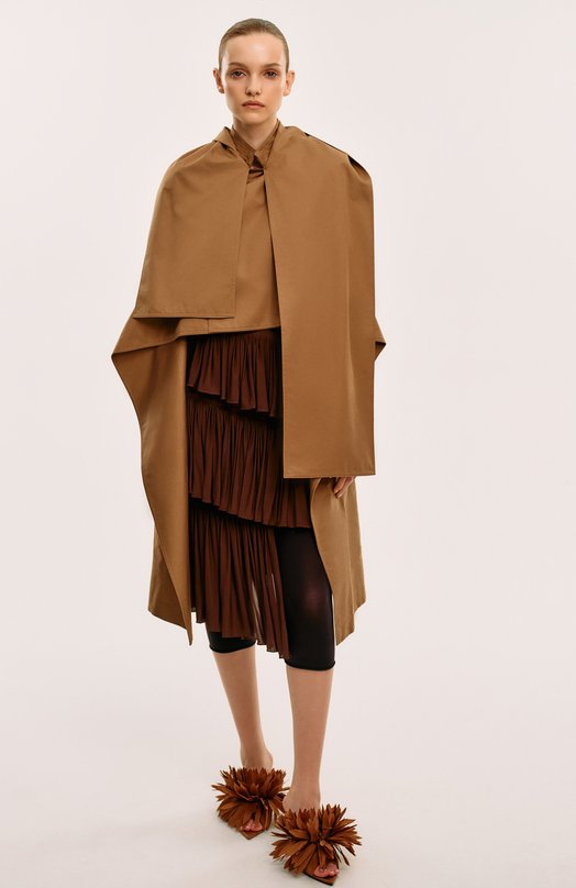 Хлопковый тренч Burberry 8106350 Коричневый  8106350 Фото 8