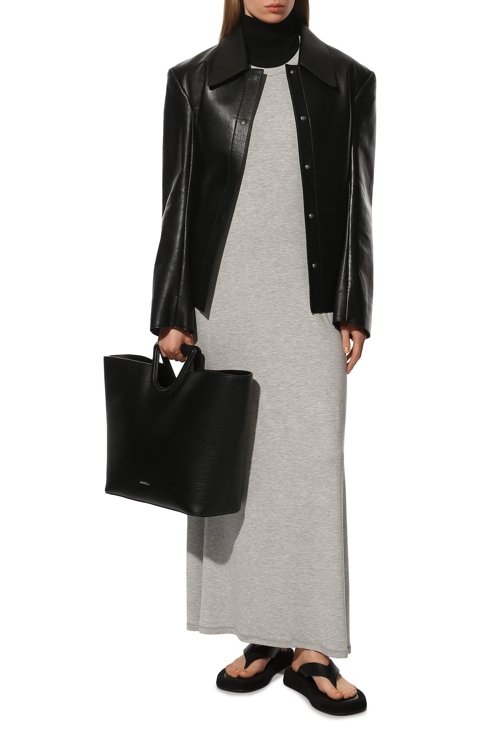 Платье из вискозы PERVERT серого цвета по цене 19600 руб., арт. PE22/DR06/62-31, фото 2 Платье из вискозы PERVERT, арт. PE22/DR06/62-31, фото 2