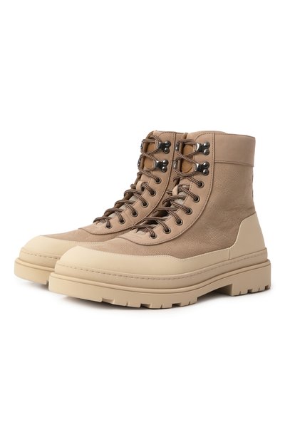 Мужские кожаные ботинки BRUNELLO CUCINELLI, арт. MZUUDHI788