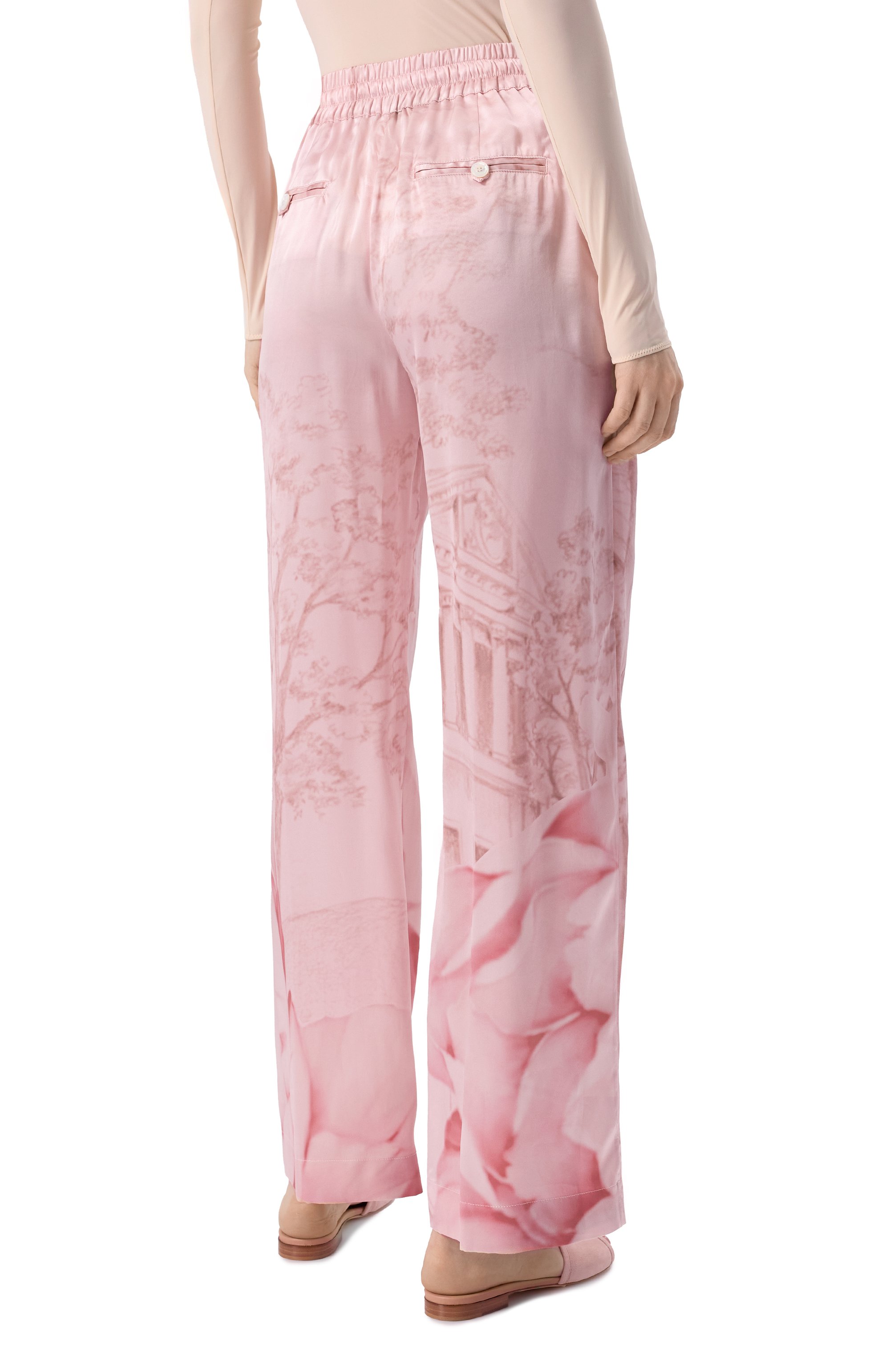 Шелковые брюки KITON, арт. D58115K0926E11, фото 4