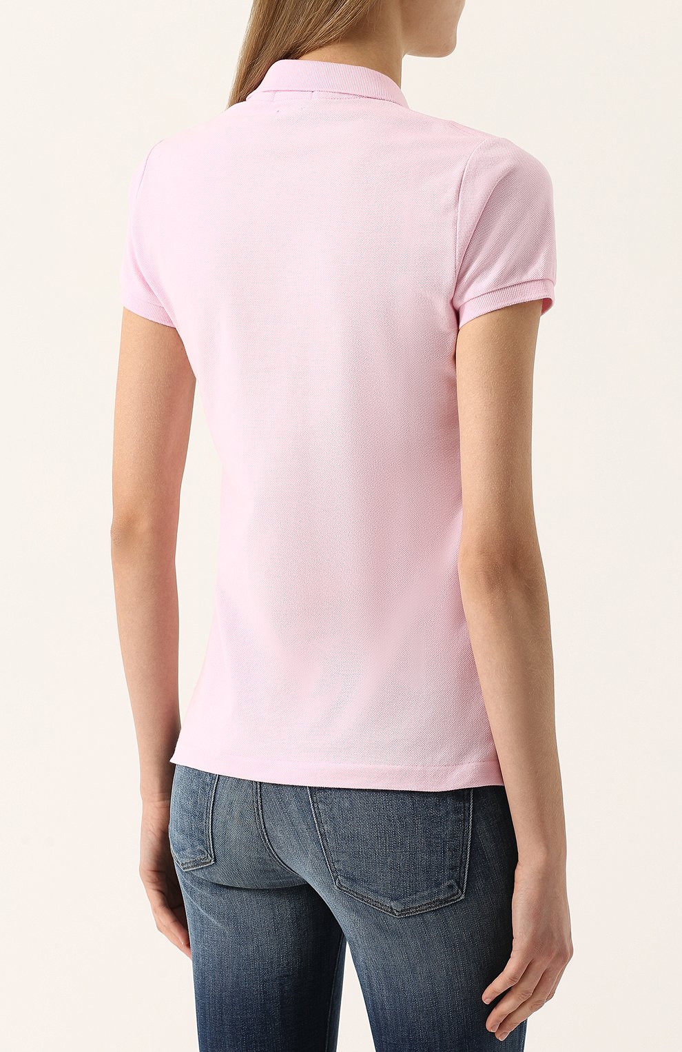 Хлопковое поло с вышитым логотипом бренда POLO RALPH LAUREN, арт. 211505656, фото 4