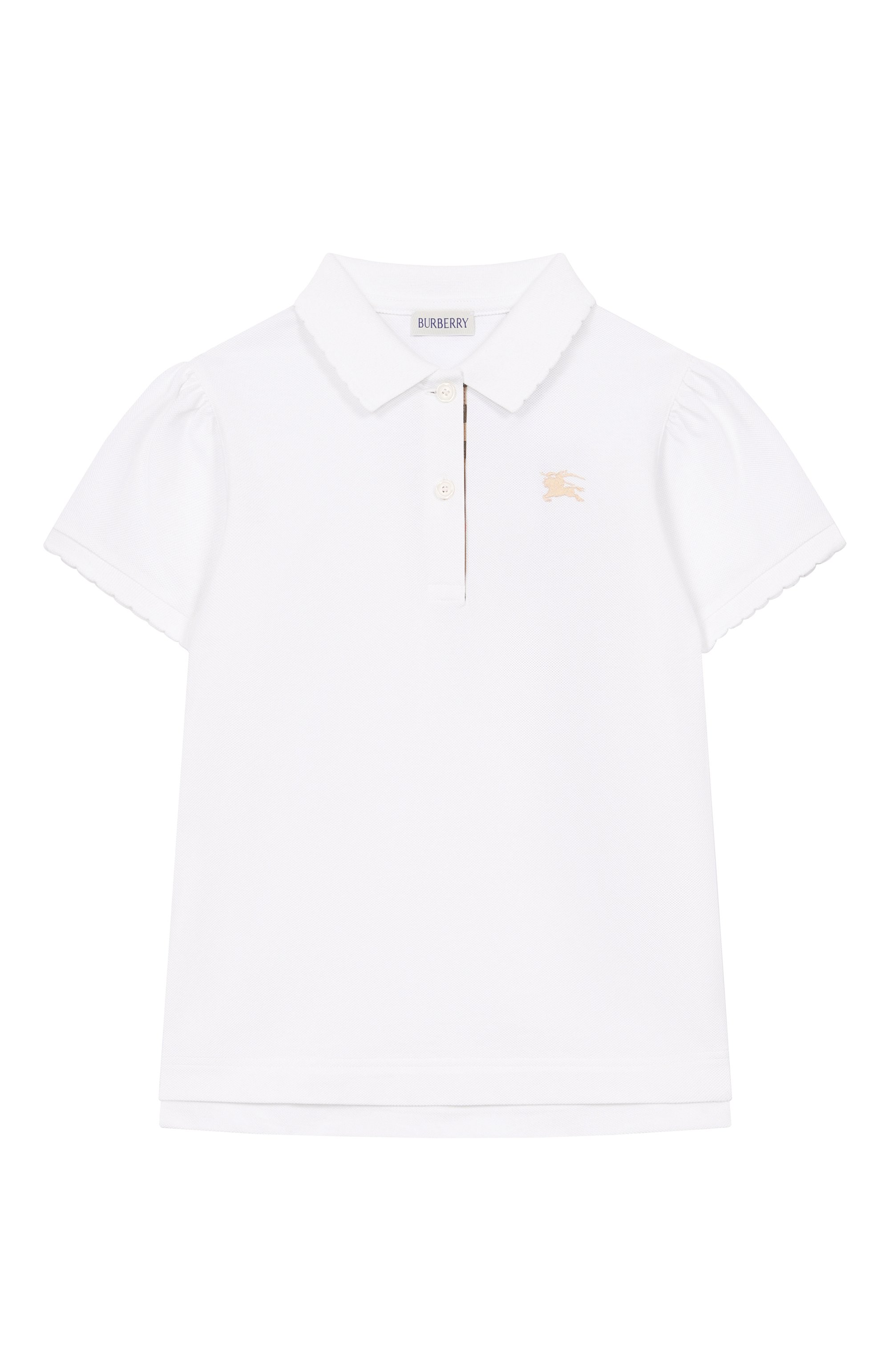 Хлопковое поло BURBERRY, арт. 8117426, фото 1