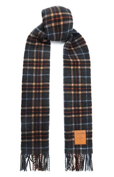 Женский шерстяной шарф GANNI, арт. A6933