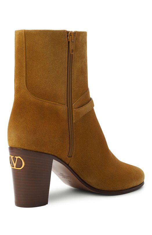 Замшевые ботильоны Pattie 75 Valentino 7W2S0MT7/DHU Коричневый  7W2S0MT7/DHU Фото 5
