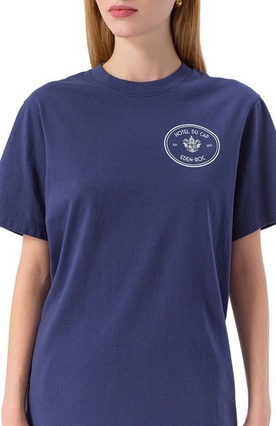 Хлопковая футболка sporty & rich x hotel du cap-eden-roc SPORTY AND RICH, арт. T004360666BL106, фото 5