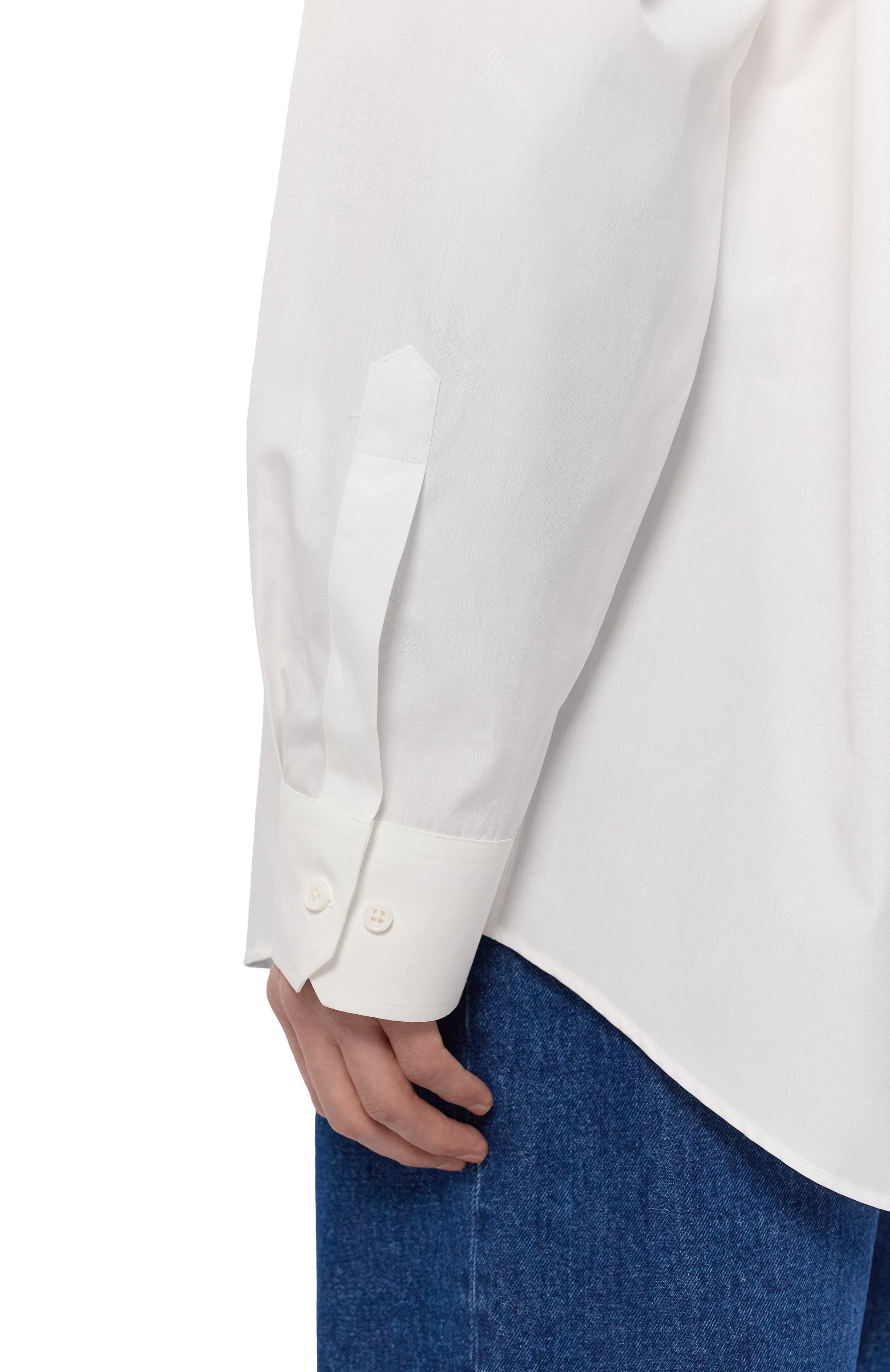 Хлопковая рубашка VETEMENTS, арт. UA66SH400W, фото 5