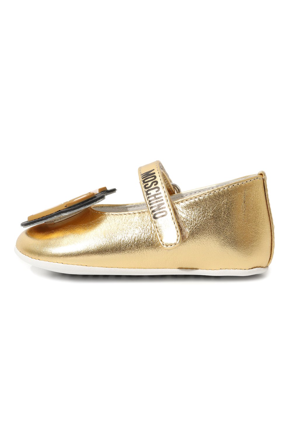 Кожаные пинетки MOSCHINO, арт. 77269, фото 2