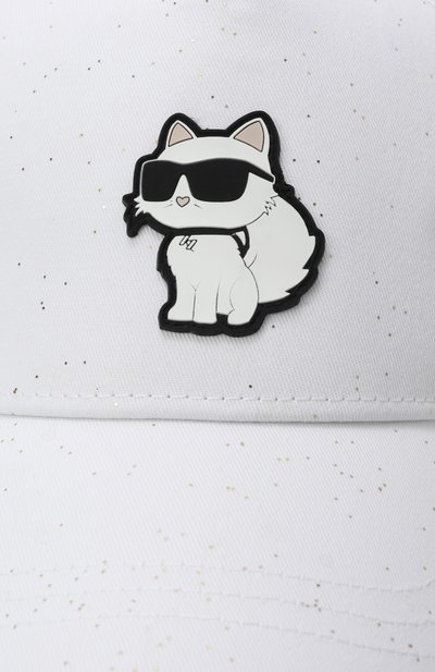 Хлопковая бейсболка KARL LAGERFELD KIDS, арт. Z30386, фото 3