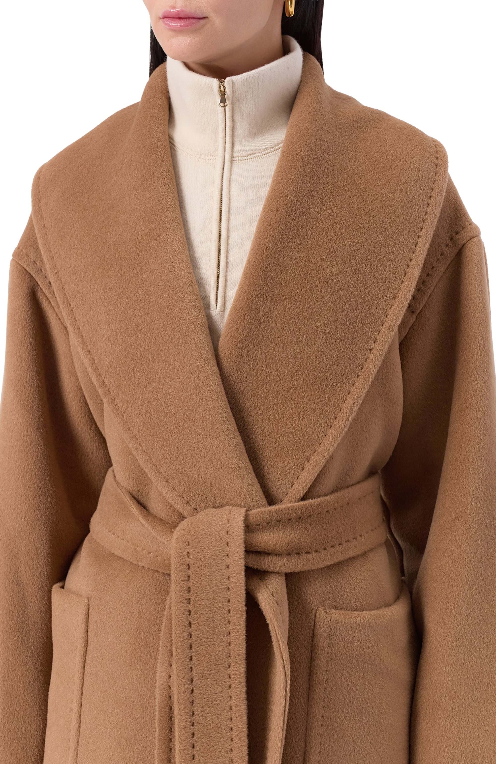 Шерстяное пальто MAX MARA STUDIO, арт. CL0RUR0, фото 5