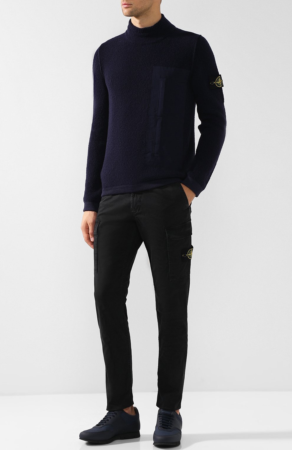 Шерстяной джемпер с воротником-стойкой STONE ISLAND, арт. 6915546B3, фото 2