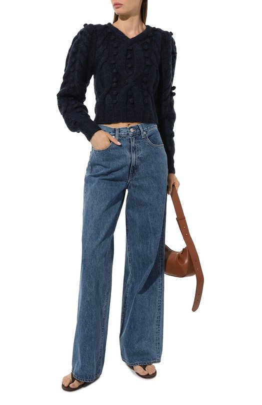 Шерстяной свитер Sea NY Синий, фото 2