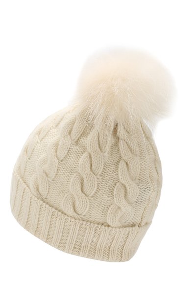 Кашемировая шапка с меховым помпоном KASHJA` CASHMERE, арт. 134/PEL, фото 2