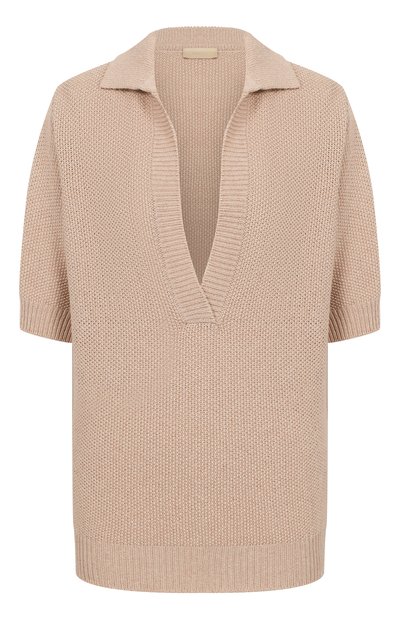 Женское поло из шелка и хлопка MVST, арт. WS61-259MU