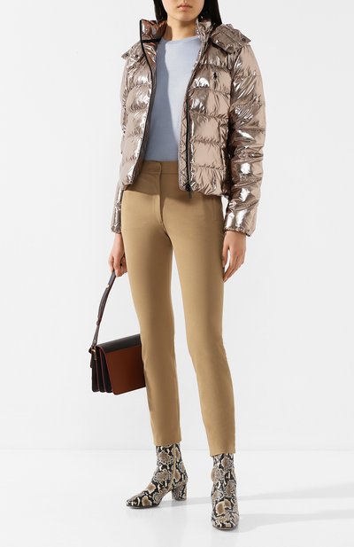Пуловер из смеси шерсти и шелка REDVALENTINO голубого цвета по цене 48400 руб., арт. TR3KC04L/4A7, фото 2 Пуловер из смеси шерсти и шелка REDVALENTINO, арт. TR3KC04L/4A7, фото 2