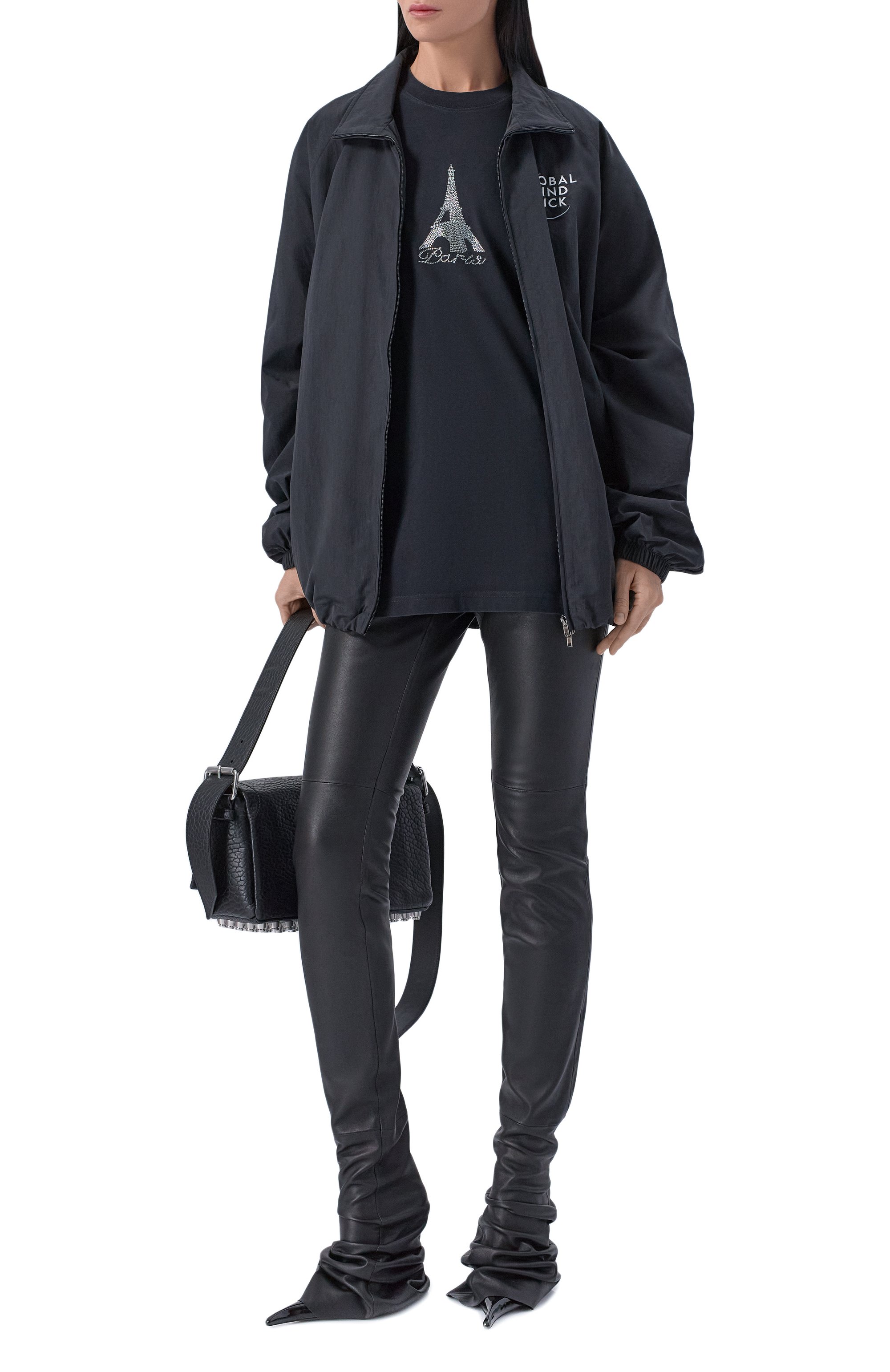 Ветровка VETEMENTS черного цвета по цене 109500 руб., арт. ME76GJ121B/26350 NYL0N, фото 3 Ветровка VETEMENTS, арт. ME76GJ121B/26350 NYL0N, фото 3