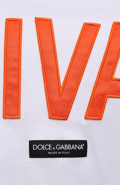 Хлопковая футболка DOLCE & GABBANA, арт. F8058Z/HU7H8, фото 5