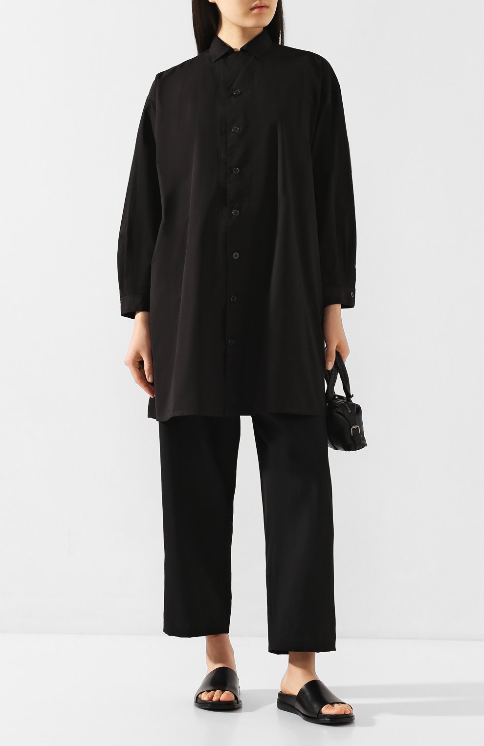 Хлопковая рубашка YOHJI YAMAMOTO, арт. NN-B06-001, фото 2
