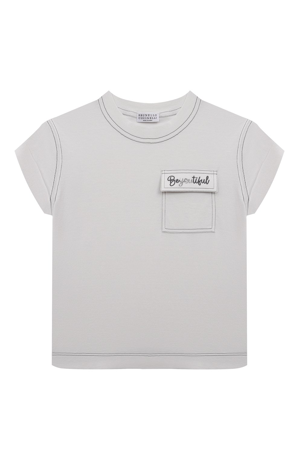 Хлопковая футболка BRUNELLO CUCINELLI, арт. B0A45T278A, фото 1