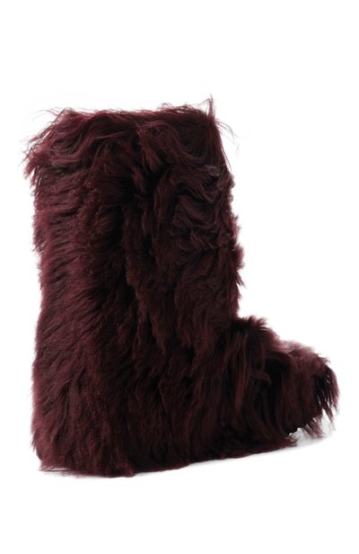 Сапоги из овчины GIORGIO ARMANI бордового цвета по цене 198500 руб., арт. GW004397/AF30254, фото 5 Сапоги из овчины GIORGIO ARMANI, арт. GW004397/AF30254, фото 5