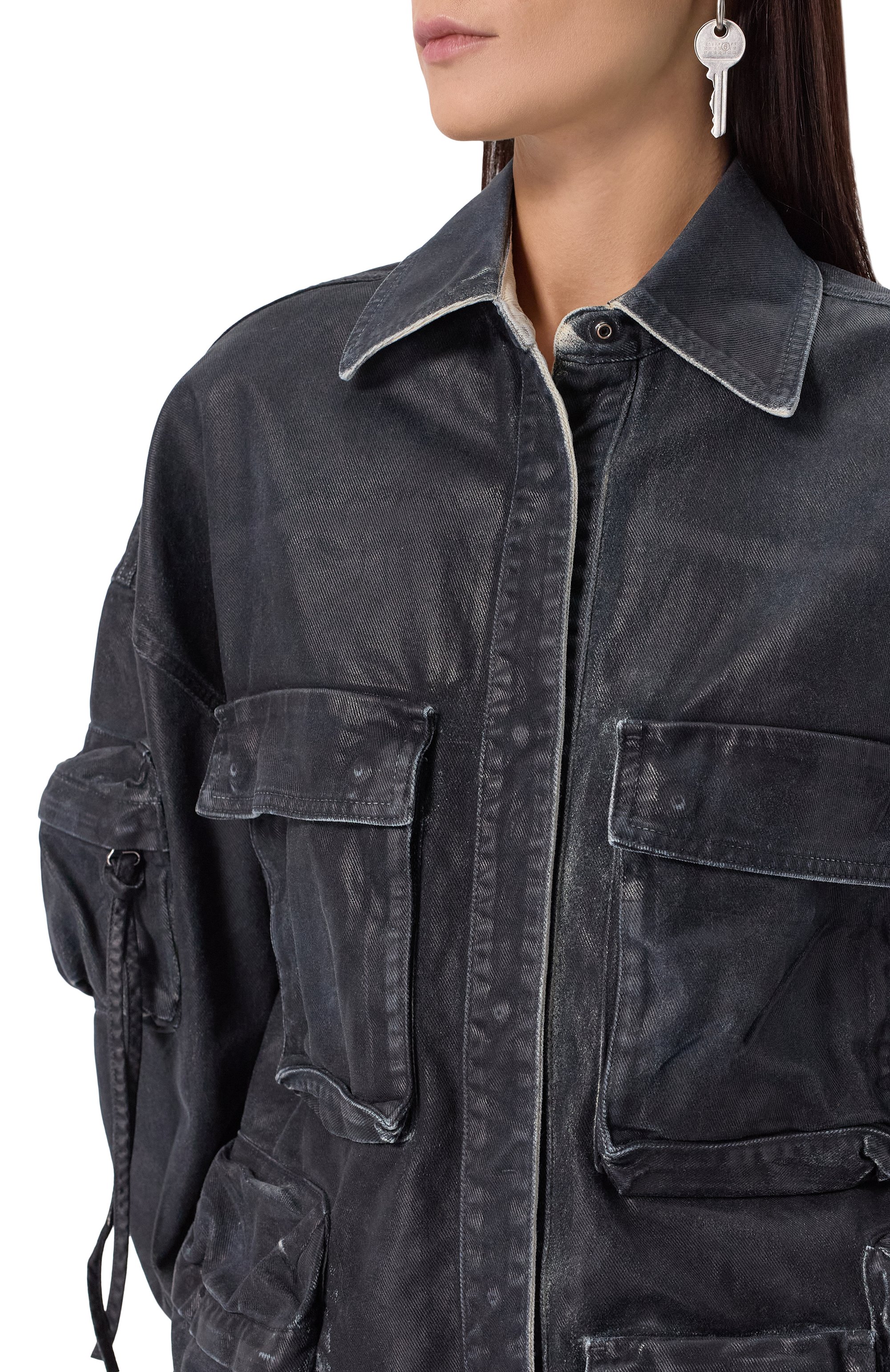 Джинсовая куртка THE ATTICO, арт. 250WCB00048/DDD100AA, фото 5