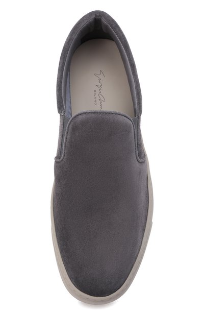 Замшевые слипоны GIORGIO ARMANI, арт. X1Y003/XF462, фото 5