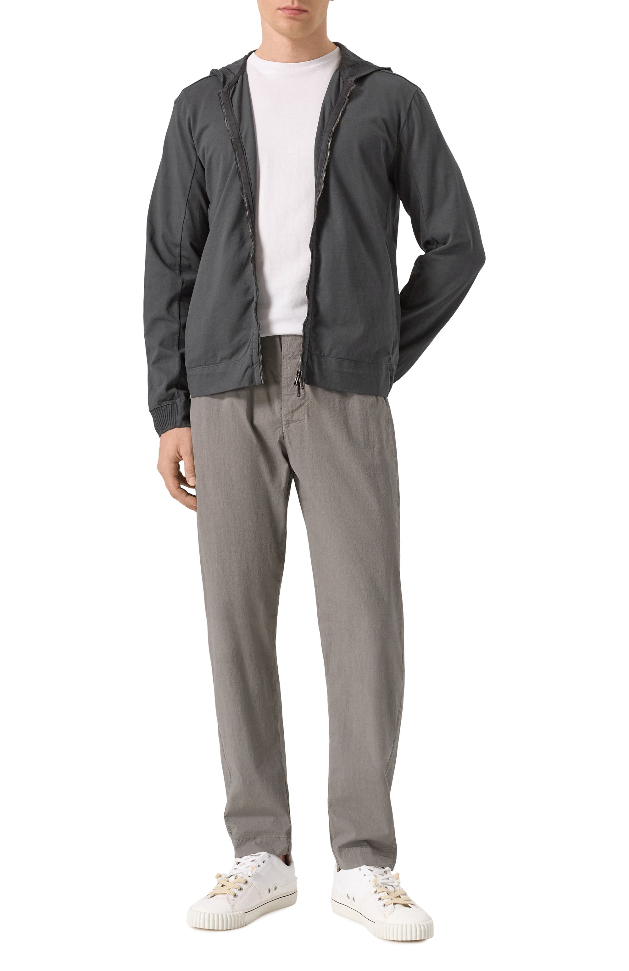 Хлопковая толстовка TRANSIT темно-серого цвета по цене 57100 руб., арт. CFUTRZF151, фото 2 Хлопковая толстовка TRANSIT, арт. CFUTRZF151, фото 2