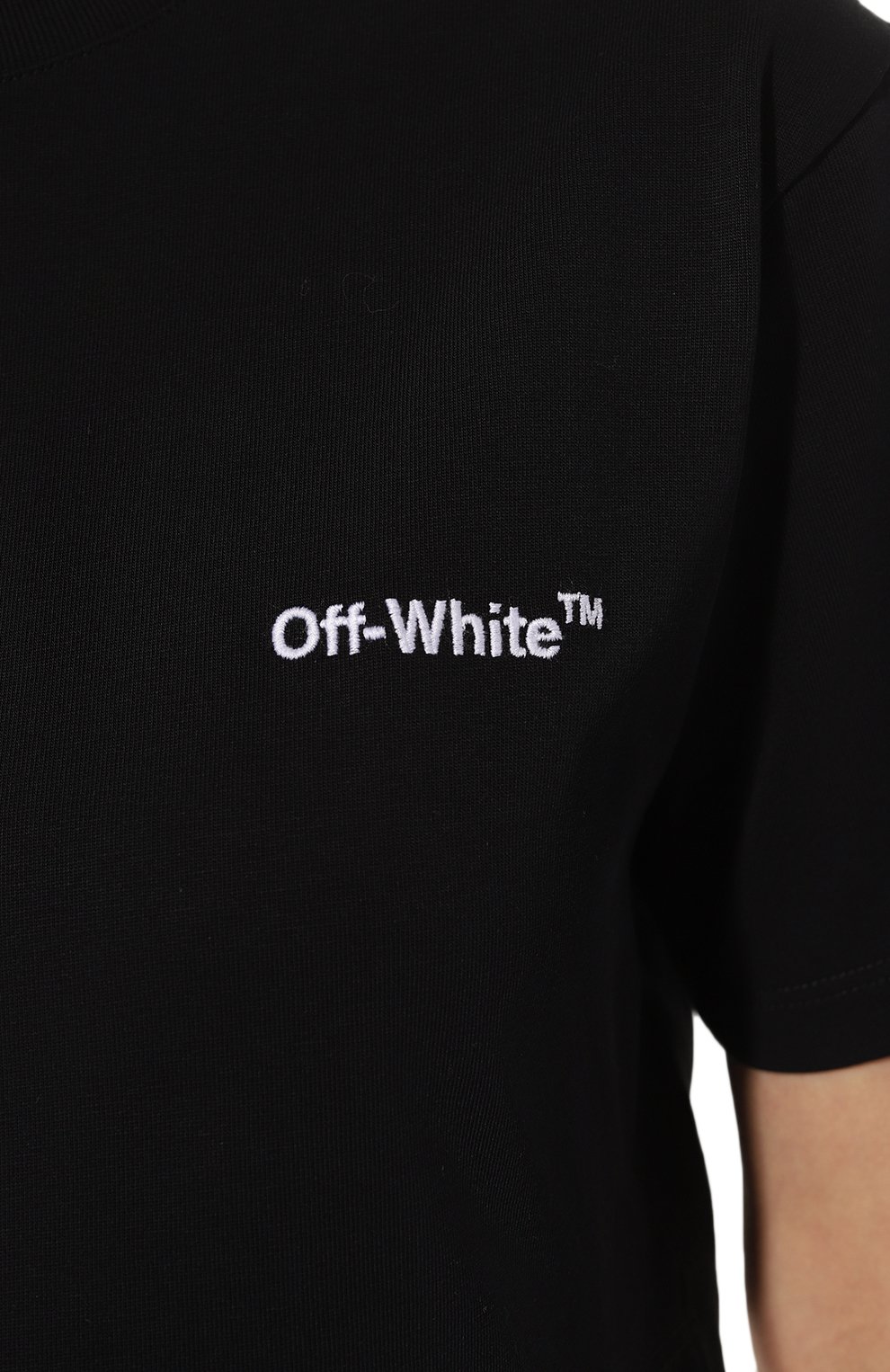 Хлопковая футболка OFF-WHITE, арт. OWAA081C99JER0021001, фото 5