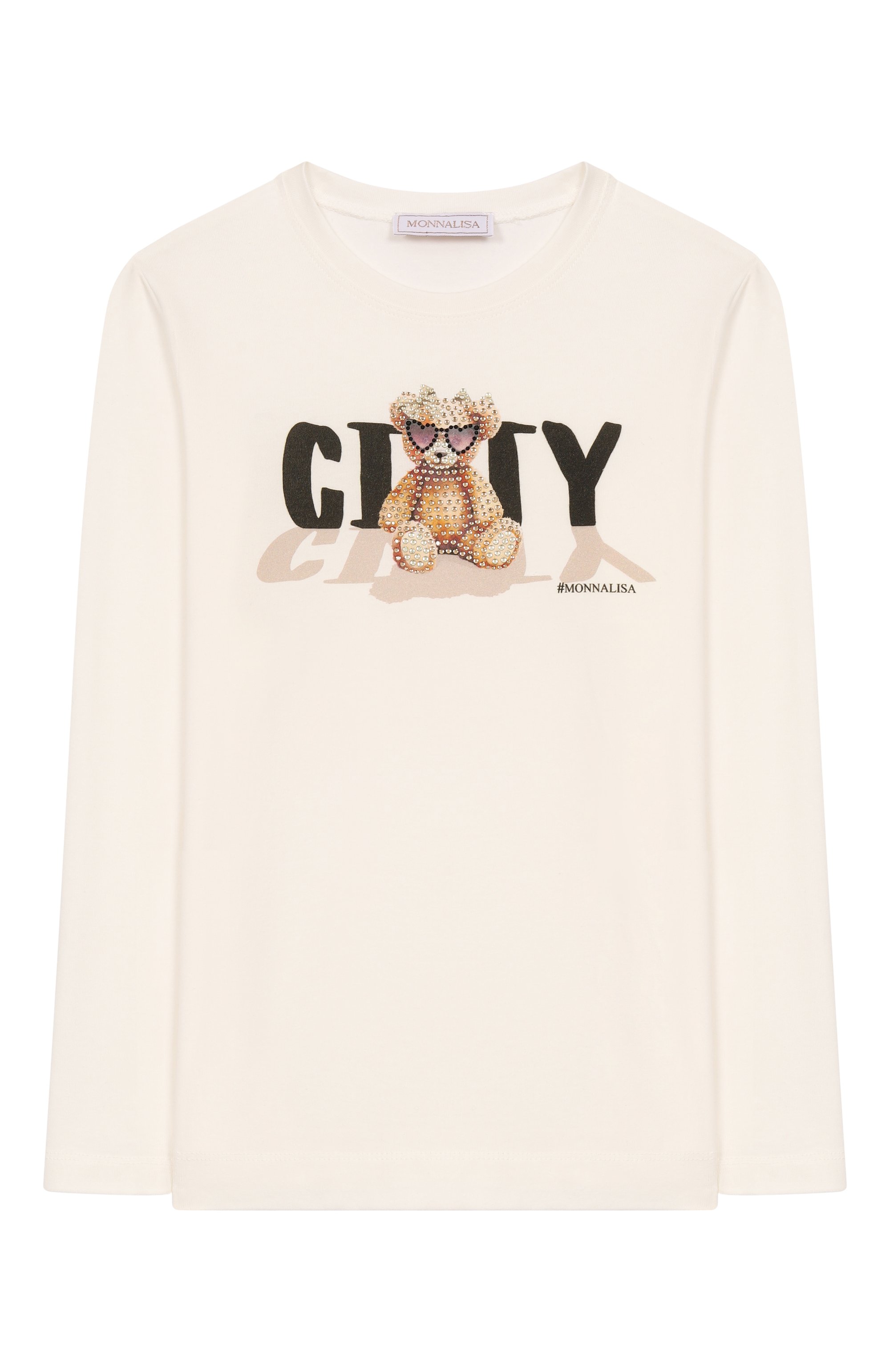 Хлопковый лонгслив MONNALISA, арт. 19F624, фото 1