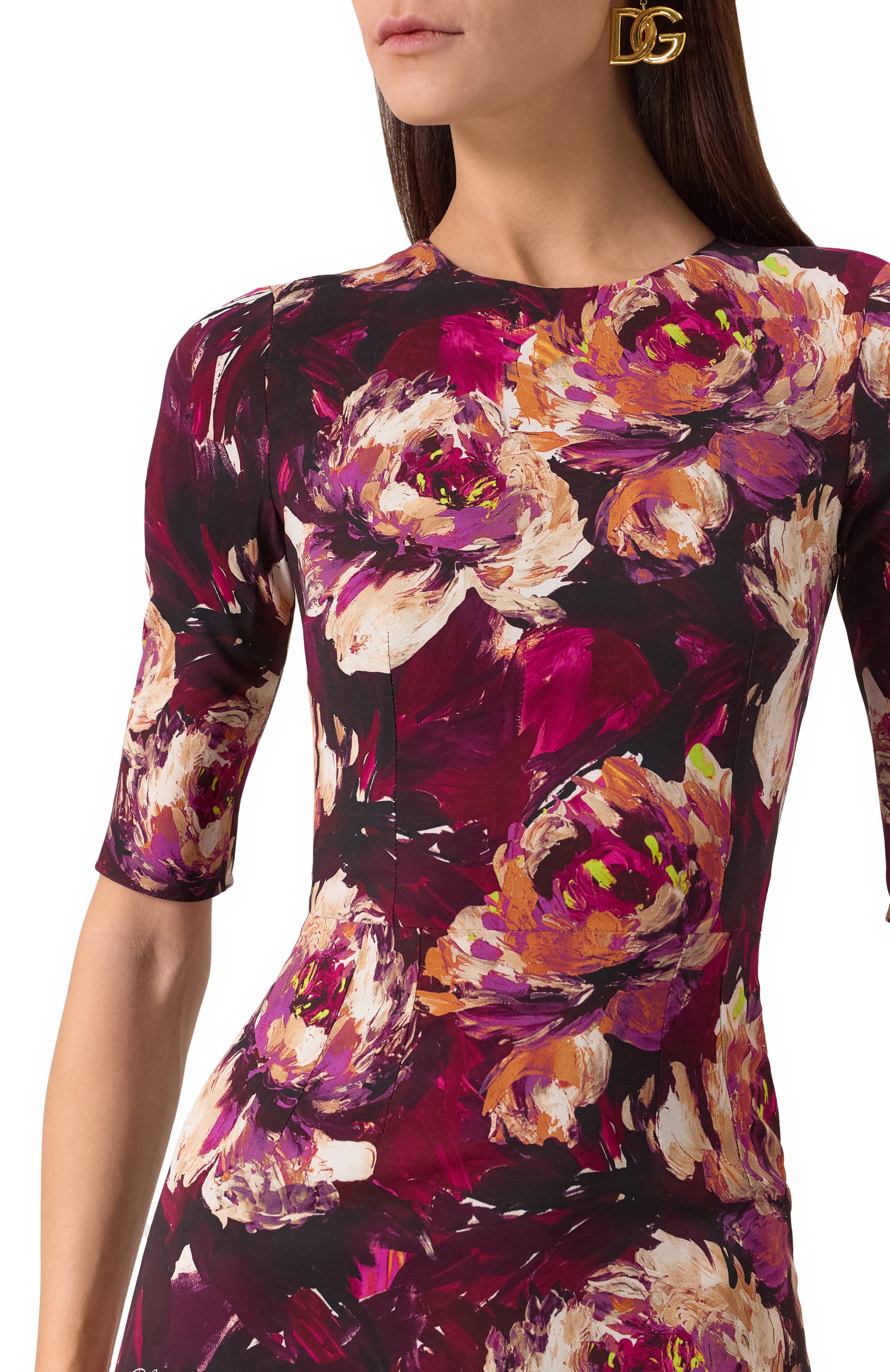 Платье из вискозы DOLCE & GABBANA, арт. F6EAJT/FSIBD, фото 5