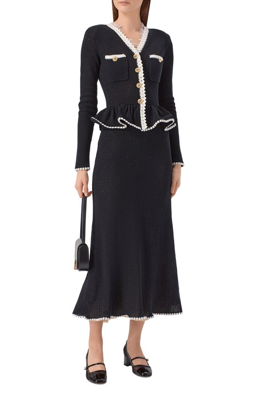 Комбинированные туфли Elisa 45 Jimmy Choo ELISA45TNX Чёрный  ELISA45TNX Фото 3