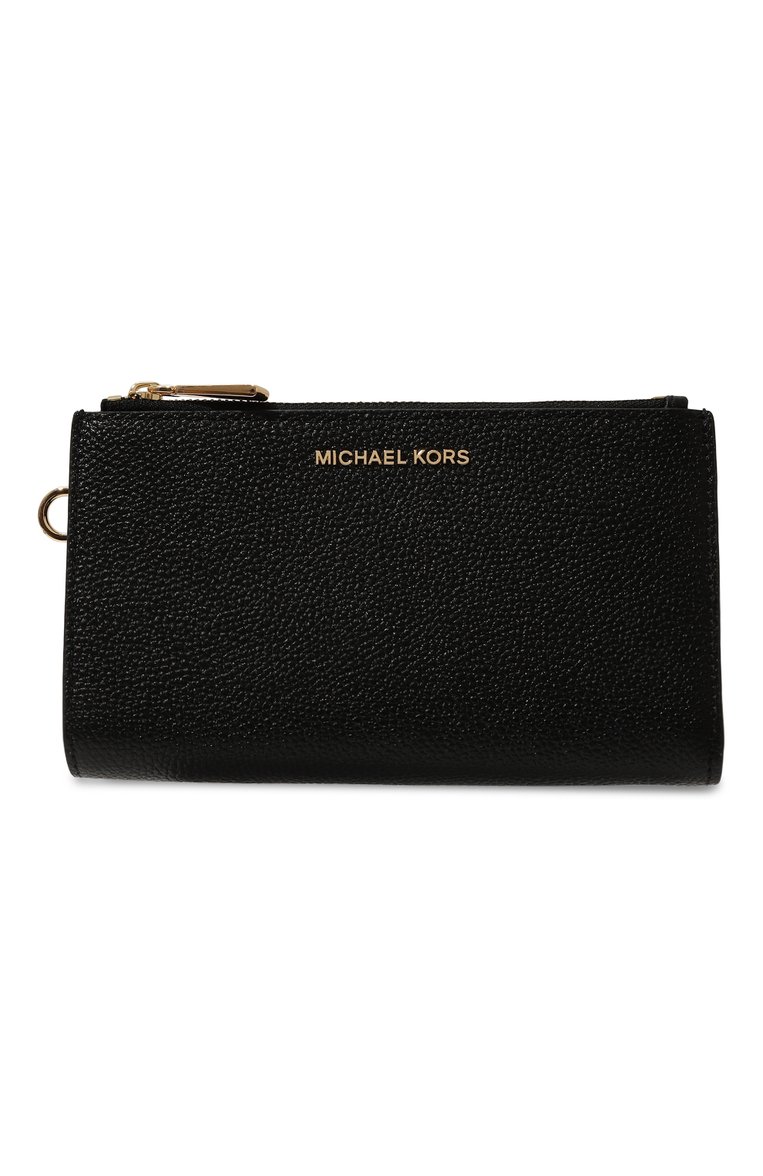 Женские кожаный кошелек jet set MICHAEL MICHAEL KORS черного цвета, арт. 34F9GAFW4L | Фото 1 (Материал: Натуральная кожа; Нос: Не проставлено)