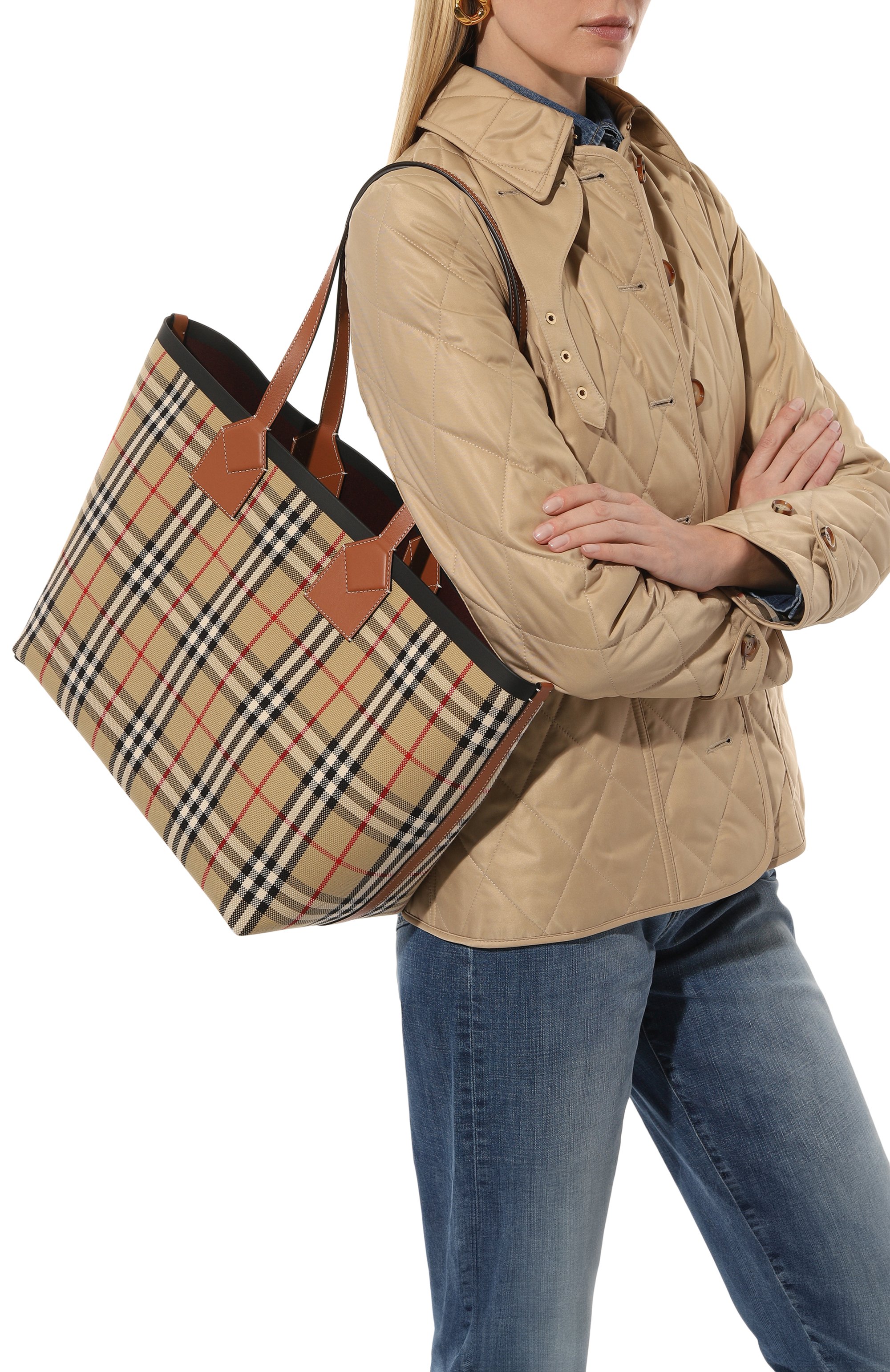 Сумка-тоут london medium BURBERRY, арт. 8066223, фото 2