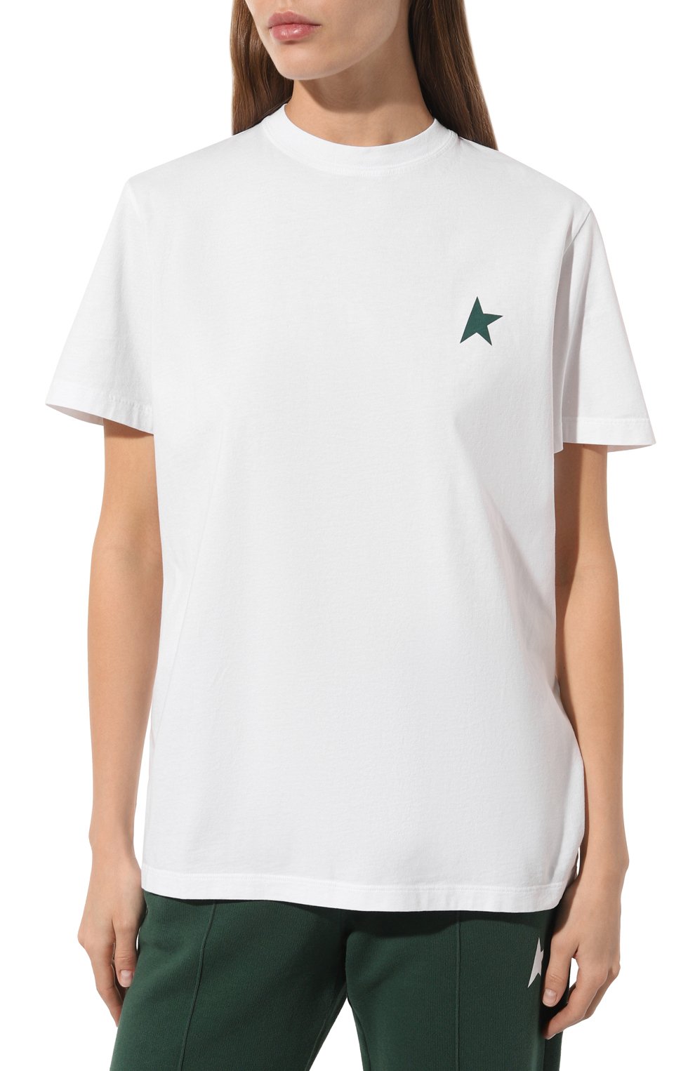 Хлопковая футболка GOLDEN GOOSE DELUXE BRAND, арт. GWP01220/P00086511257, фото 3