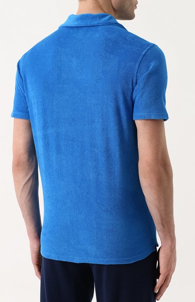 Хлопковое поло с v-образным вырезом ANDREA CAMPAGNA, арт. EUR0/D, фото 4