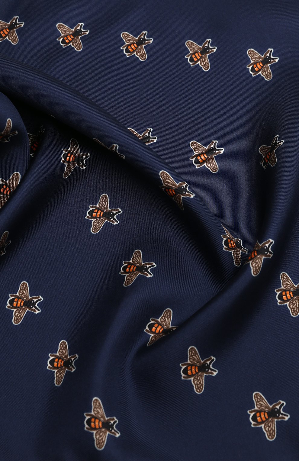 Шелковый платок GUCCI синего цвета по цене 20160 руб., арт. 497910 4G001, фото 2 Шелковый платок GUCCI, арт. 497910 4G001, фото 2