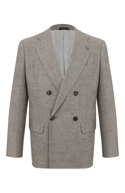 Мужской пиджак из шелка и льна GIORGIO ARMANI, арт. GM003526/TE20785