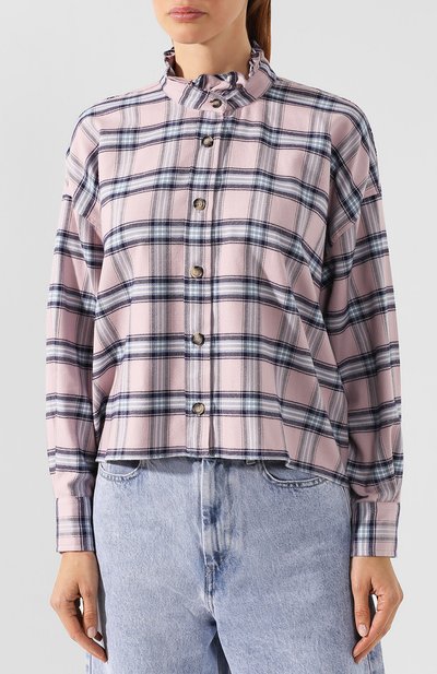 Хлопковая рубашка ISABEL MARANT ETOILE, арт. CH0544-19A029E/ILARIA, фото 3