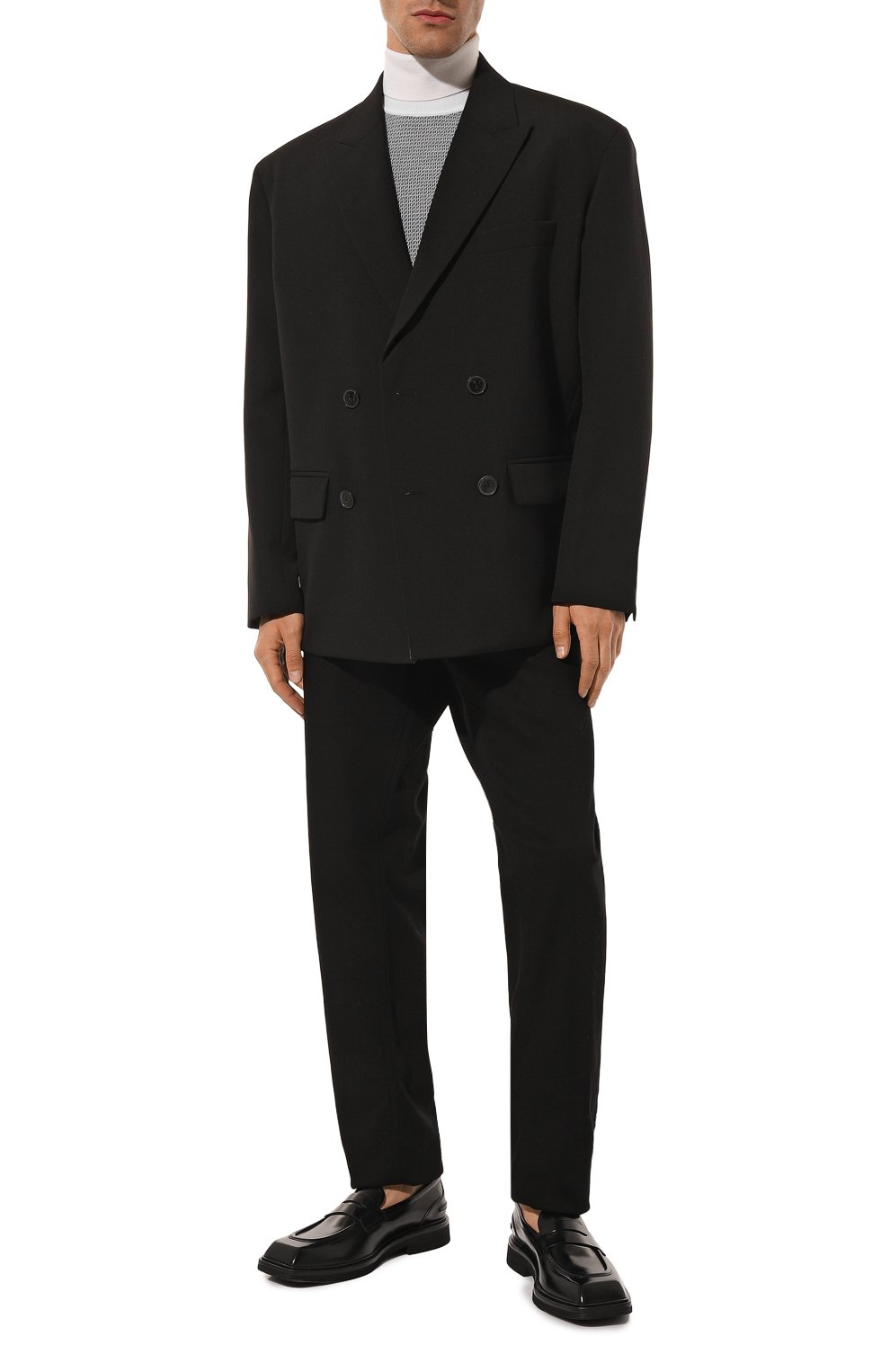 Шерстяная водолазка FENDI черно-белого цвета по цене 79150 руб., арт. FZY458/AH3C/F05WL, фото 2 Шерстяная водолазка FENDI, арт. FZY458/AH3C/F05WL, фото 2