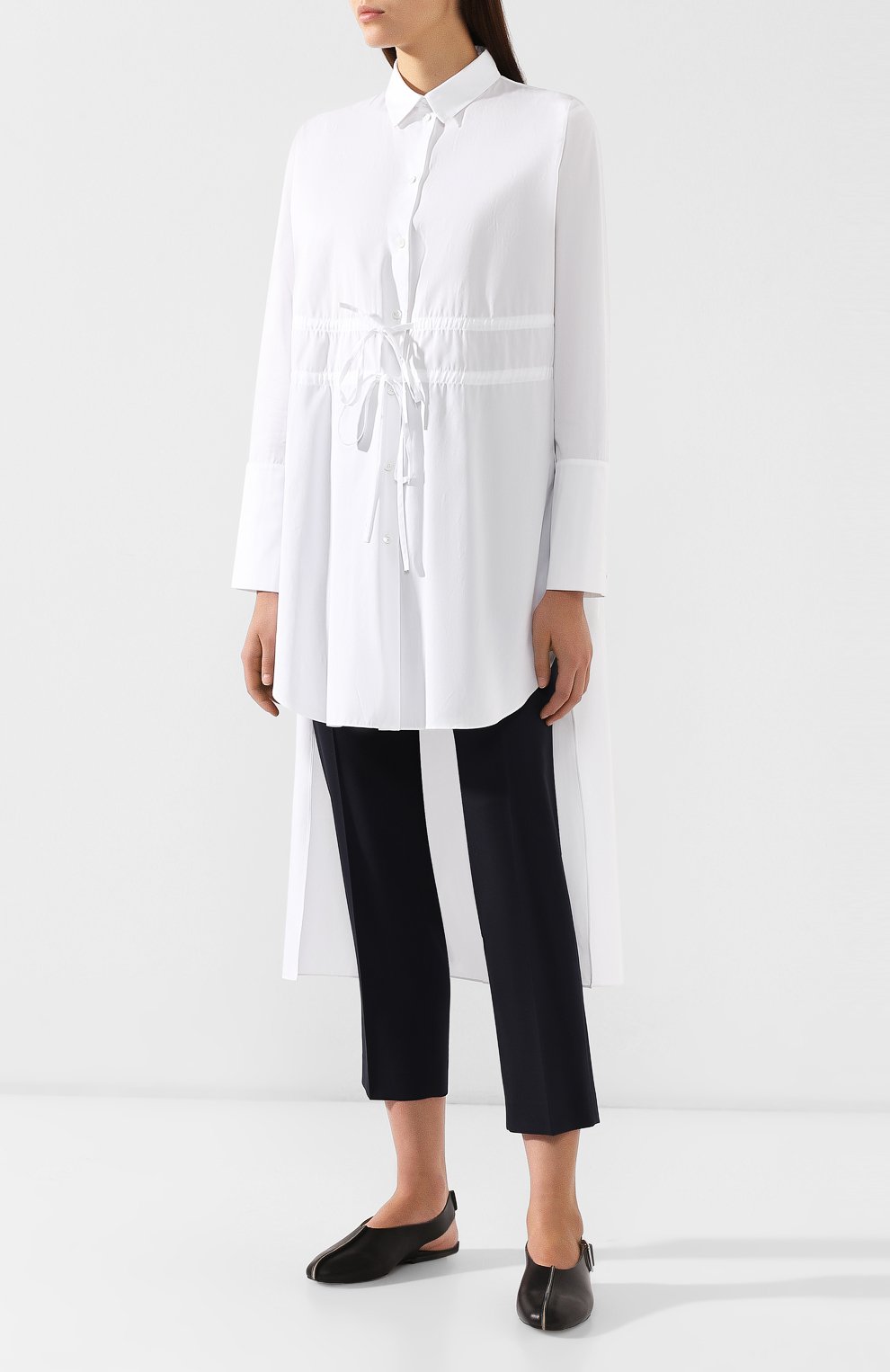 Хлопковая рубашка JIL SANDER NAVY, арт. JNWM6007A/JM2442A, фото 3