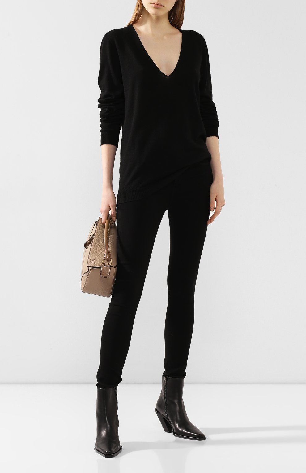 Кашемировый пуловер RICK OWENS черного цвета по цене 44400 руб., арт. RP20S1623/WS, фото 2 Кашемировый пуловер RICK OWENS, арт. RP20S1623/WS, фото 2